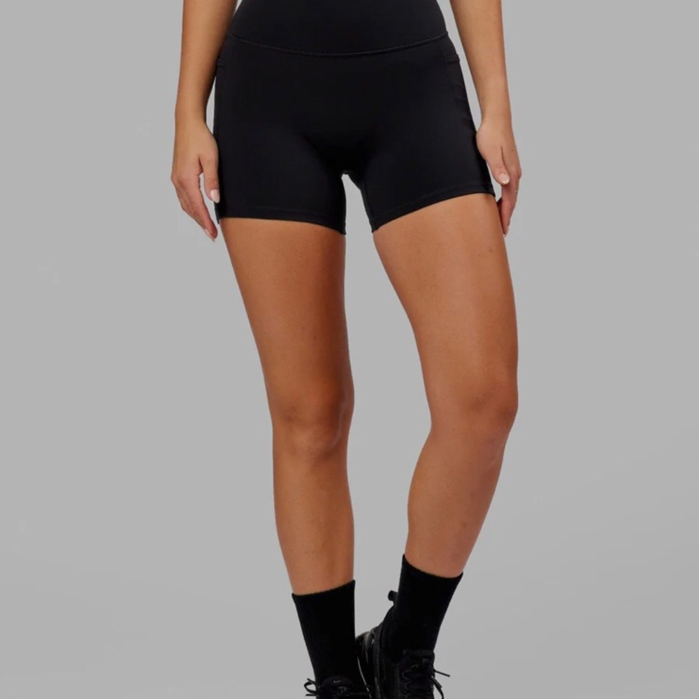 LSKD Women's Black Workout Shorts